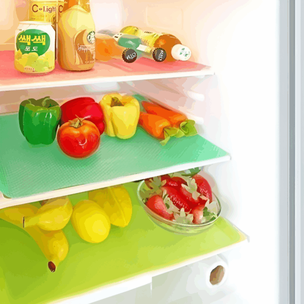 4 Pcs Washable Refrigerator Mats
