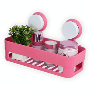 Bathroom Shelf Suction Rack Organizer